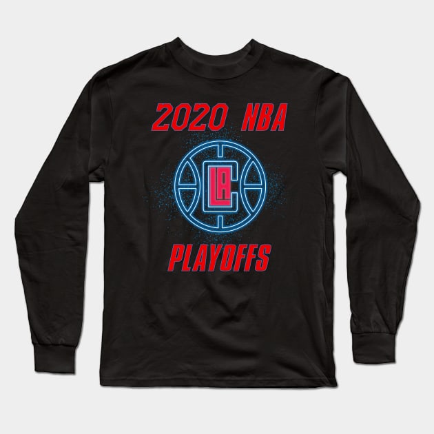 LA Clippers Long Sleeve T-Shirt by Ekim.B